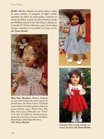 muñecas de carton Mari Pepa Mendoza