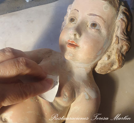 como restaurar un ni&ntilde;o dios