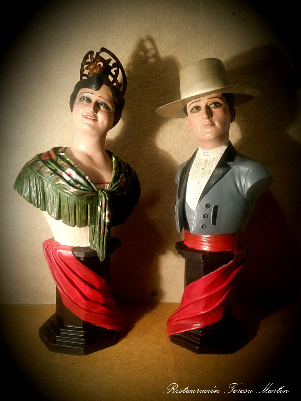 RESTAURACION FIGURAS ANTIGUAS BARRO