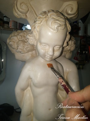 RESTAURACION FIGURAS ALABASTRO TERRACOTA